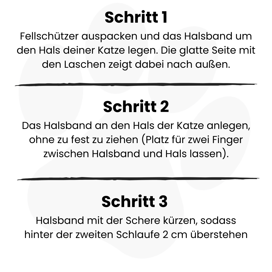 Fellwelt - 100% Natürliches Zeckenhalsband für Katzen